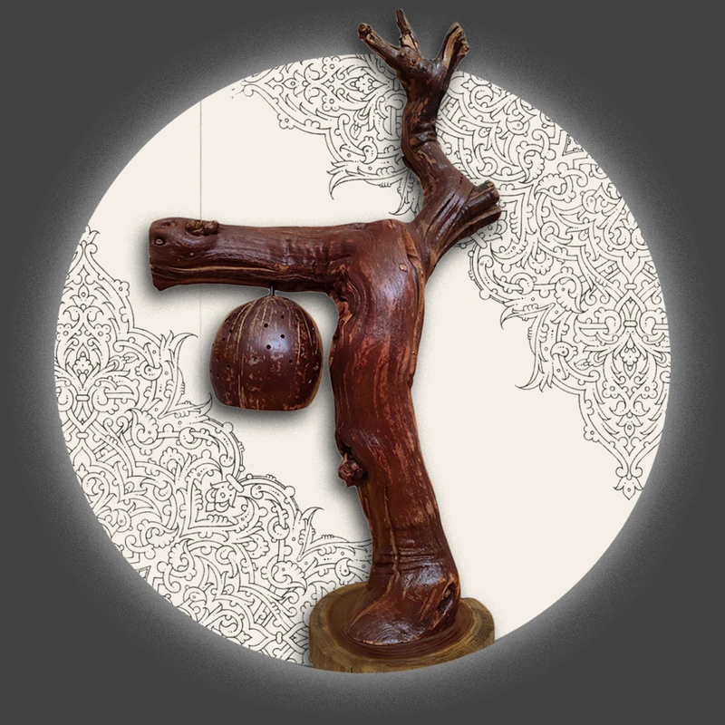 عکس شماره 2 : آباژور مدل چوبی کد ang 480