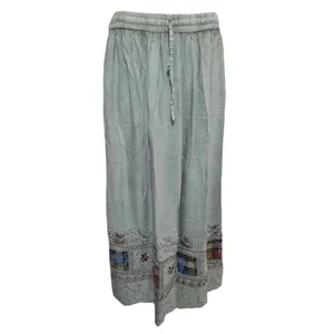 دامن زنانه مدل نخی سنگشور هندی 02