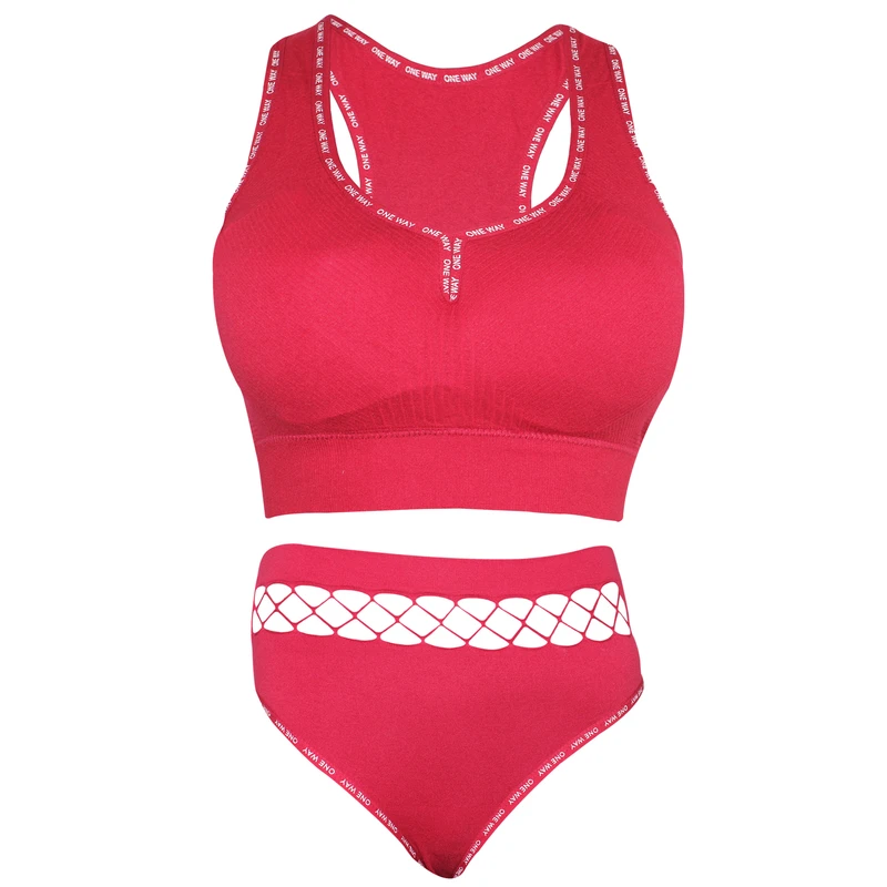 ست نیم تنه و شورت زنانه مدل اسپرت