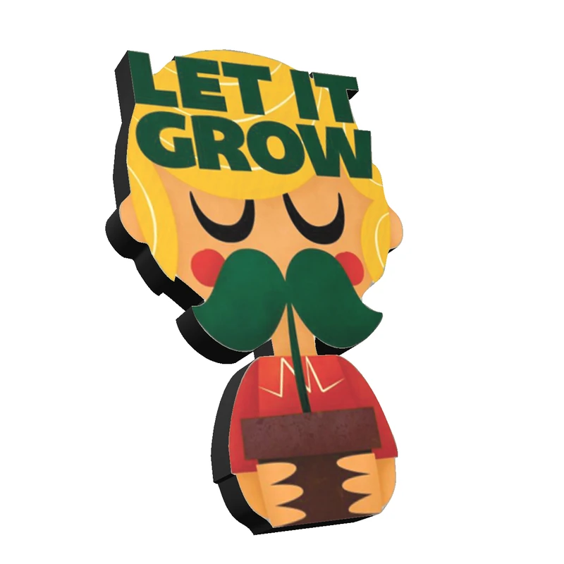استیکر تزئینی موبایل طرح Let It Grow