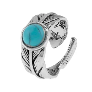 انگشتر مردانه برانت طرح پر نگین دار