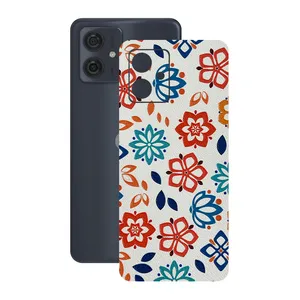 Remax cover sticker Leth model flower design suitable for Motorola Moto G54 mobile phone