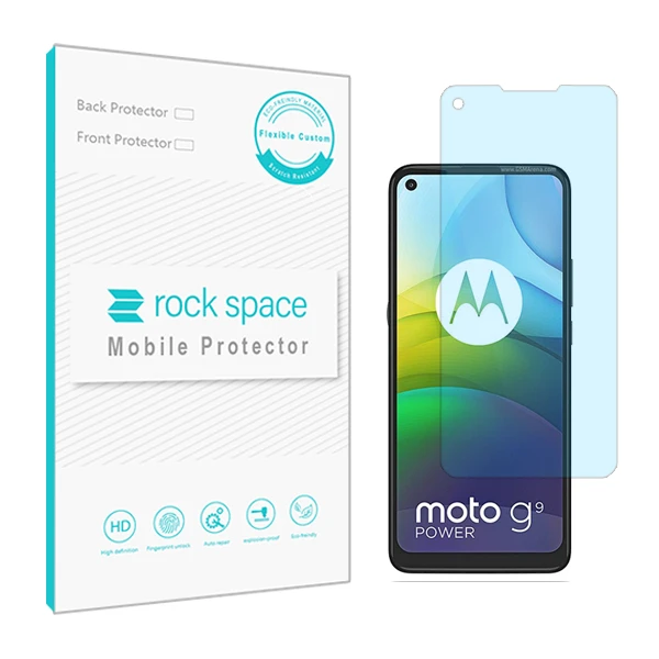 محافظ صفحه نمایش آنتی بلو راک اسپیس کد BLU مناسب برای گوشی موبایل موتورولا Moto G9 Power
