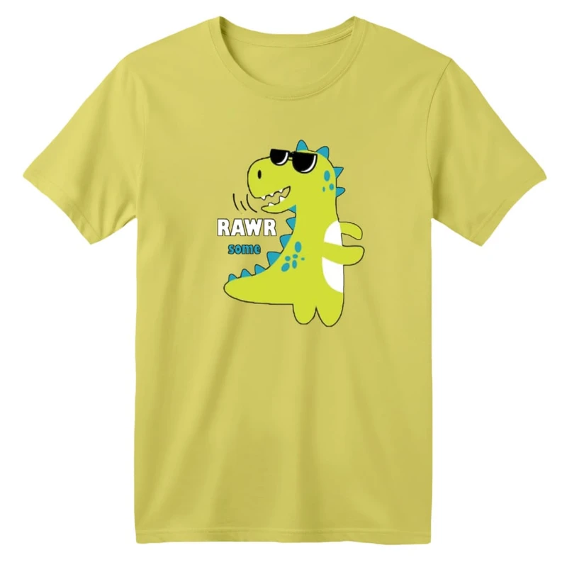 تی شرت آستین کوتاه بچگانه مدل دایناسور کد ۱۹