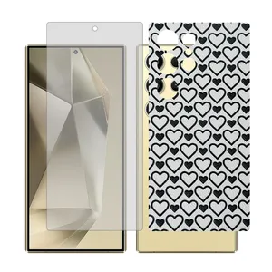 Glass Together model matte screen protector for Samsung Galaxy S22 Ultra mobile phone with back cover sticker