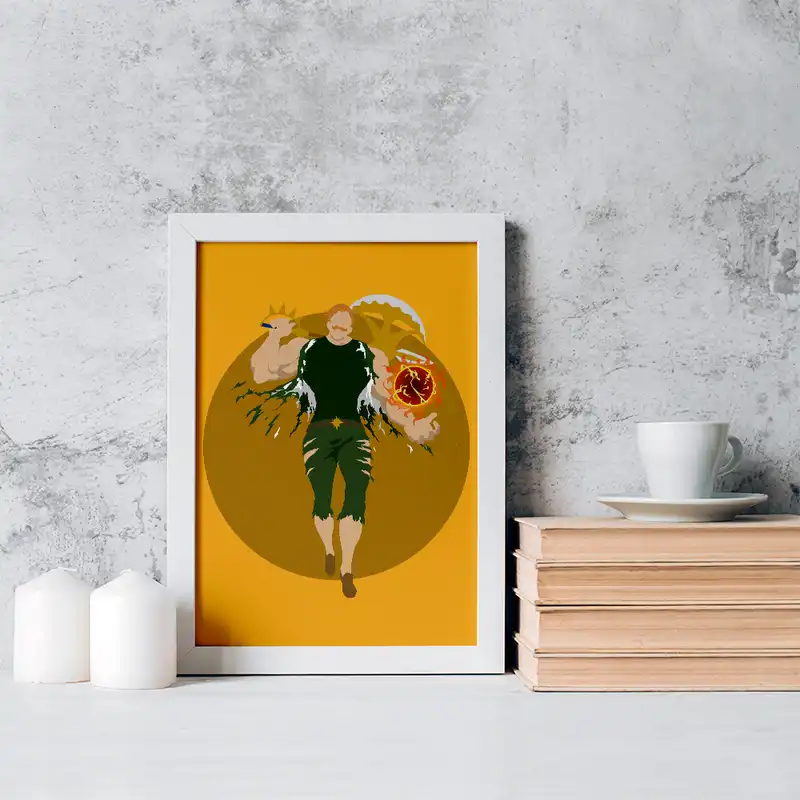 تابلو خندالو مدل اسکنور انیمه هفت گناه کبیره کد 17540