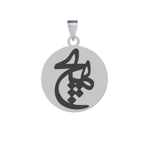 آویز گردنبند زنانه و مردانه هایکا مدل کلمه هیچ کد z.jh 243