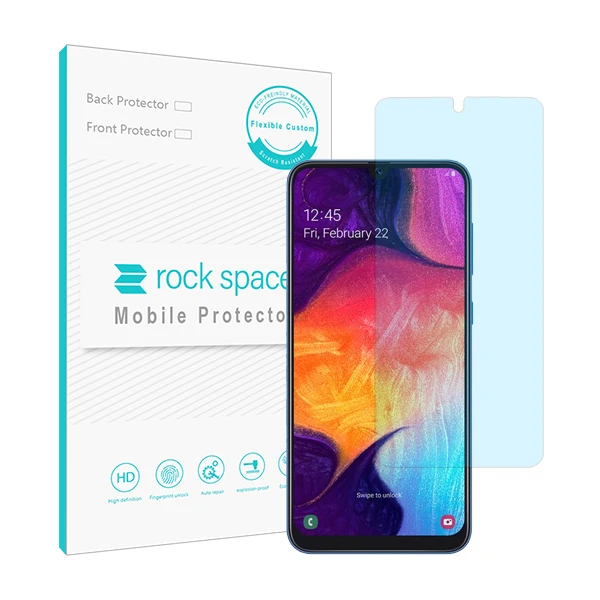 محافظ صفحه نمایش ضد اشعه آبی راک اسپیس مدل HyBLU مناسب برای گوشی موبایل سامسونگ Galaxy A50