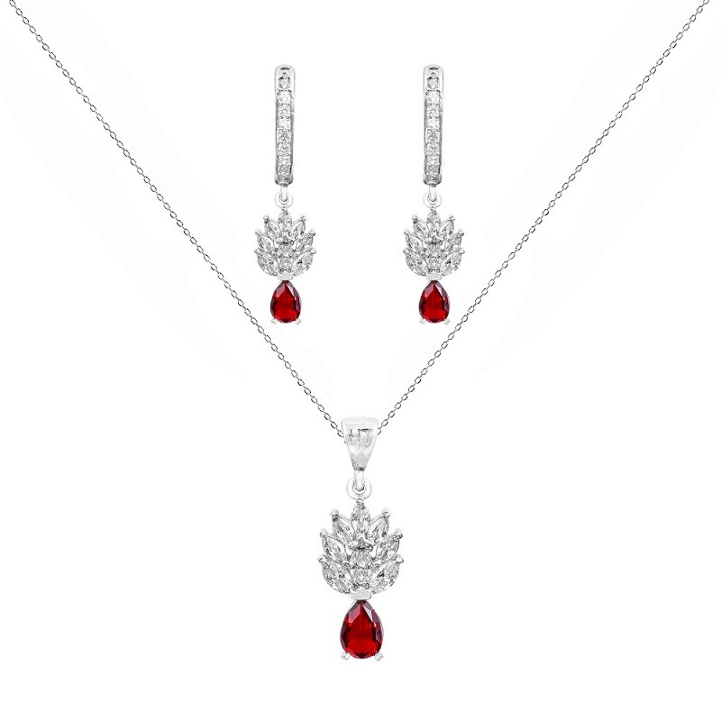 نیم ست نقره زنانه مدل NI A3 نیم ست نقره زنانه مدل NI A3