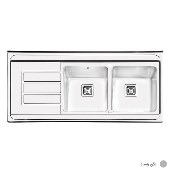 سینک ظرفشویی ایلیا استیل مدل 1062 روکار