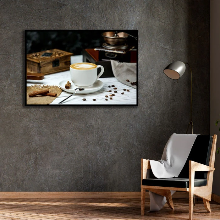 تابلو نوری بکلیت طرح کافی مدل B-D2320 فریم مشکی