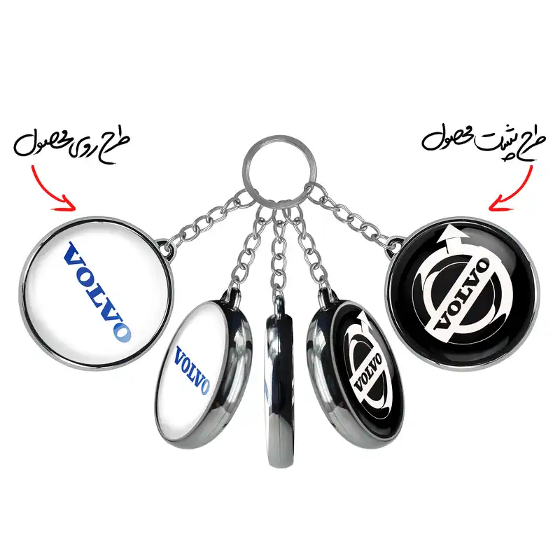 جاکلیدی خندالو طرح ولوو Volvo مدل دوطرفه کد 2366223665