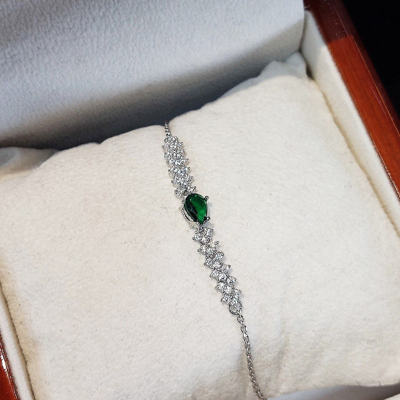 دستبند نقره زنانه جی تی ای مدل اشک