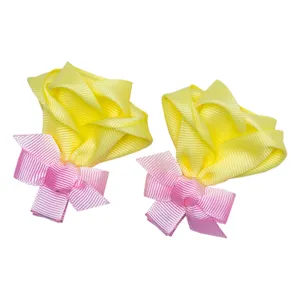 گیره مو دخترانه مدل گل رز کد 90 مجموعه 2 عددی