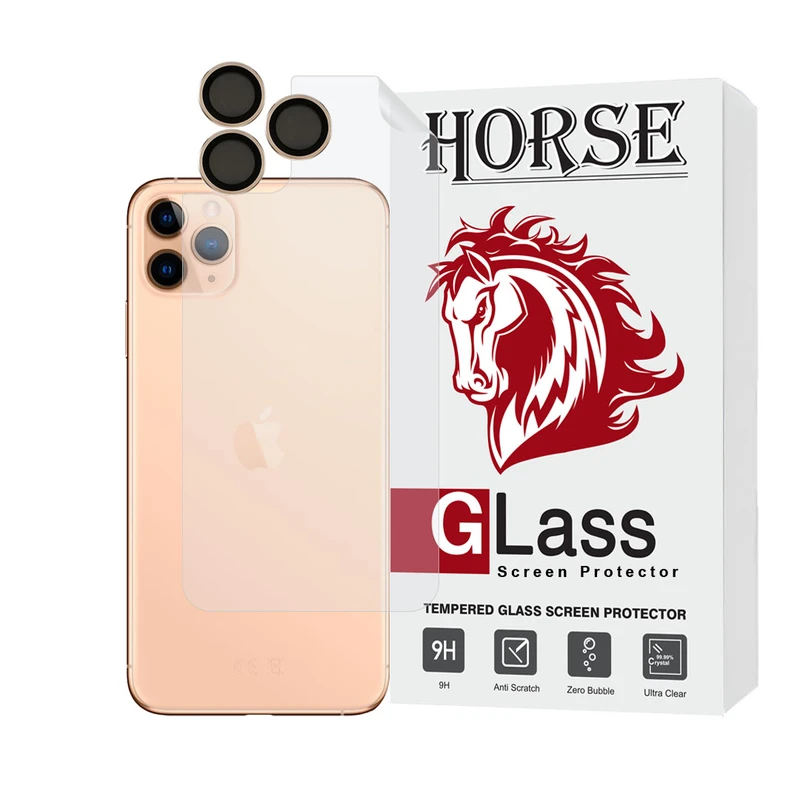 محافظ پشت گوشی هورس مدل MTBRINGH مناسب برای گوشی موبایل اپل iPhone 11 pro max به همراه محافظ لنز