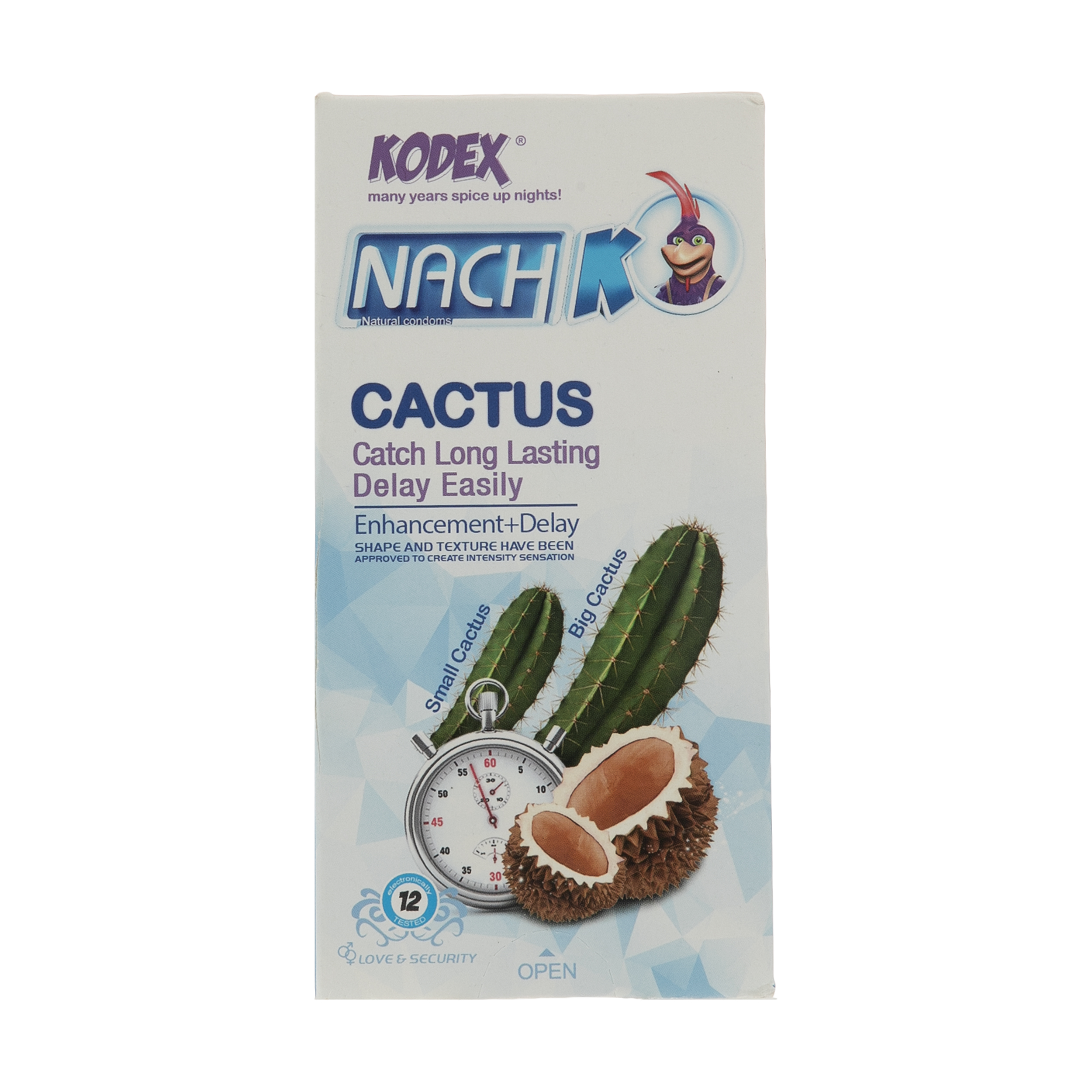 کاندوم ناچ کدکس مدل Cactus بسته 12 عددی 