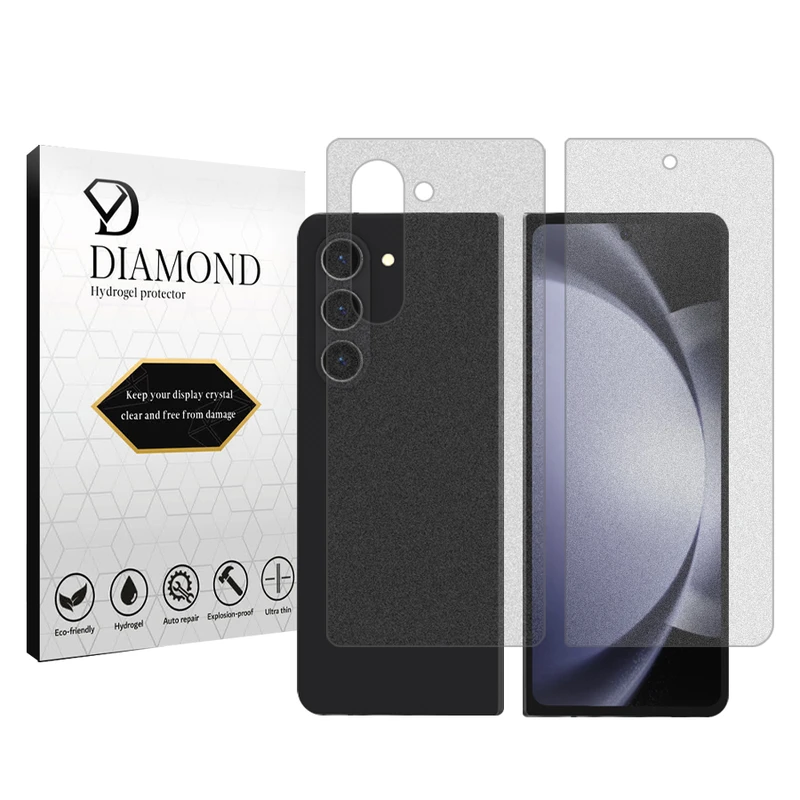 محافظ صفحه نمایش مات دیاموند مدل Tough مناسب برای گوشی موبایل سامسونگ Galaxy Z Fold5 به همراه محافظ پشت گوشی