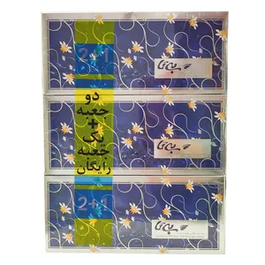 دستمال کاغذی 100 برگ بی تا مدل BI_BSOR-M-EEI-I300 بسته 3 عددی