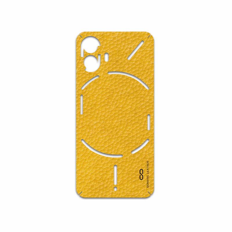 برچسب پوششی ماهوت مدل Mustard-Leather مناسب برای گوشی موبایل ناتینگ Phone 2