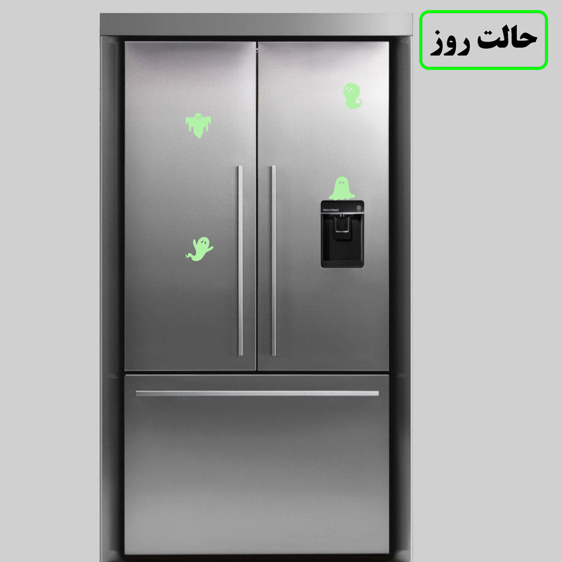 استیکر کلید و پریز مدل شبنما طرح اشباح بسته چهار عددی