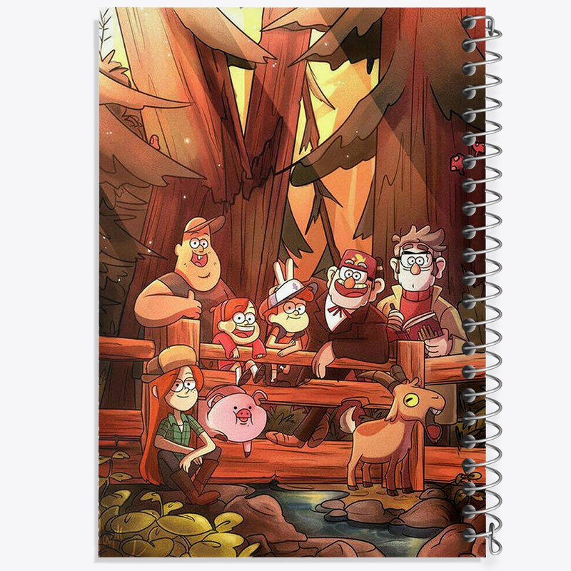 دفتر مشق 100 برگ خندالو طرح آبشار جاذبه کد F2118