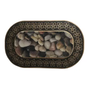 پادری مدل بیضی سنگی سایز 75x45 سانتی متر