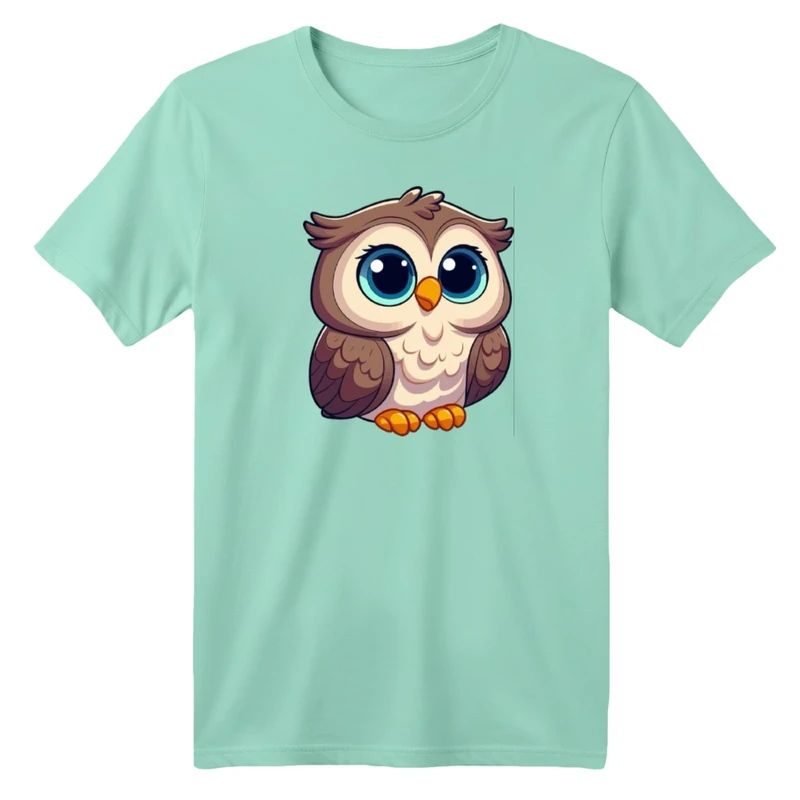 تی شرت آستین کوتاه بچگانه مدل جغد کد 01