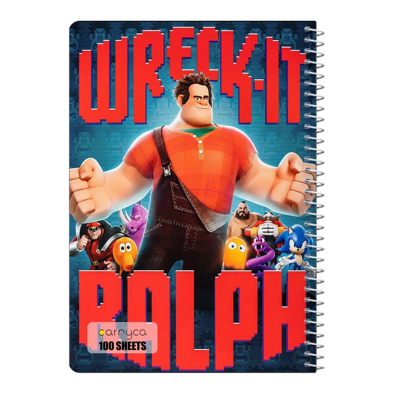 دفتر مشق 100 برگ سیمی کارنیکا طرح It Ralph-رالف خرابکار Wreck کد 39874