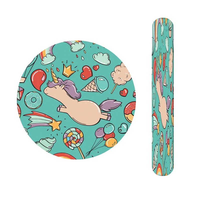 آینه آرایشی جیبی مدل یونیکورن کد 474  به همراه سوهان ناخن