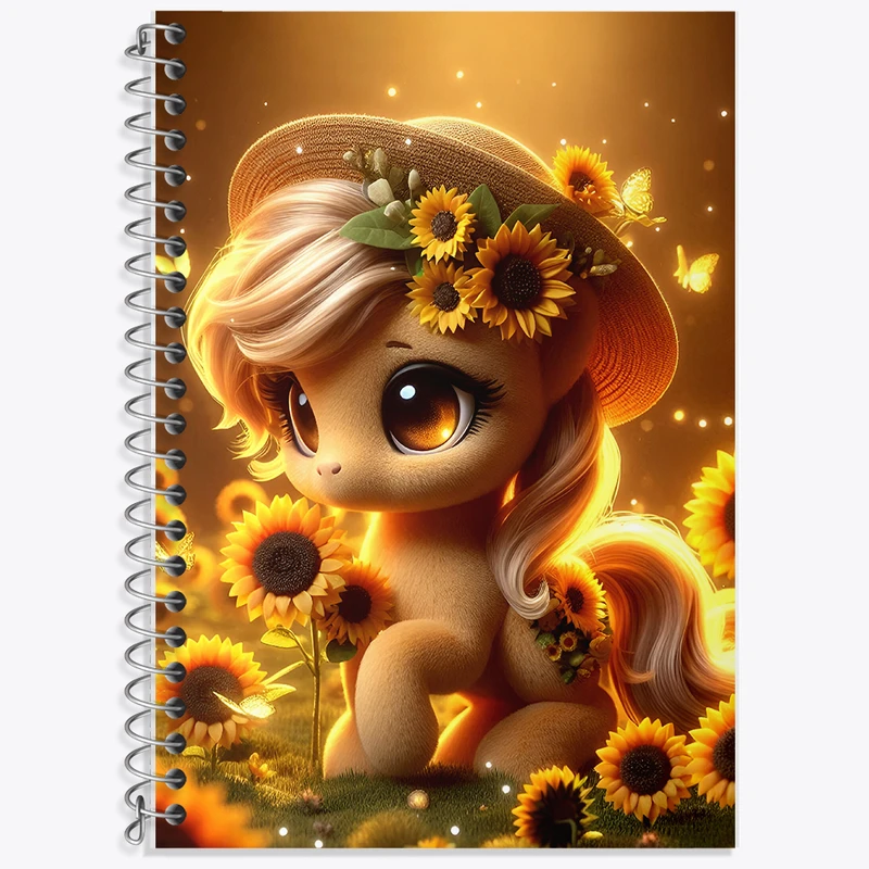 دفتر نت موسیقی 50 برگ خندالو طرح اسب کیوت کد F5457