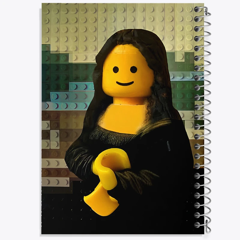 دفتر مشق 50 برگ خندالو طرح مونالیزا کد N2921