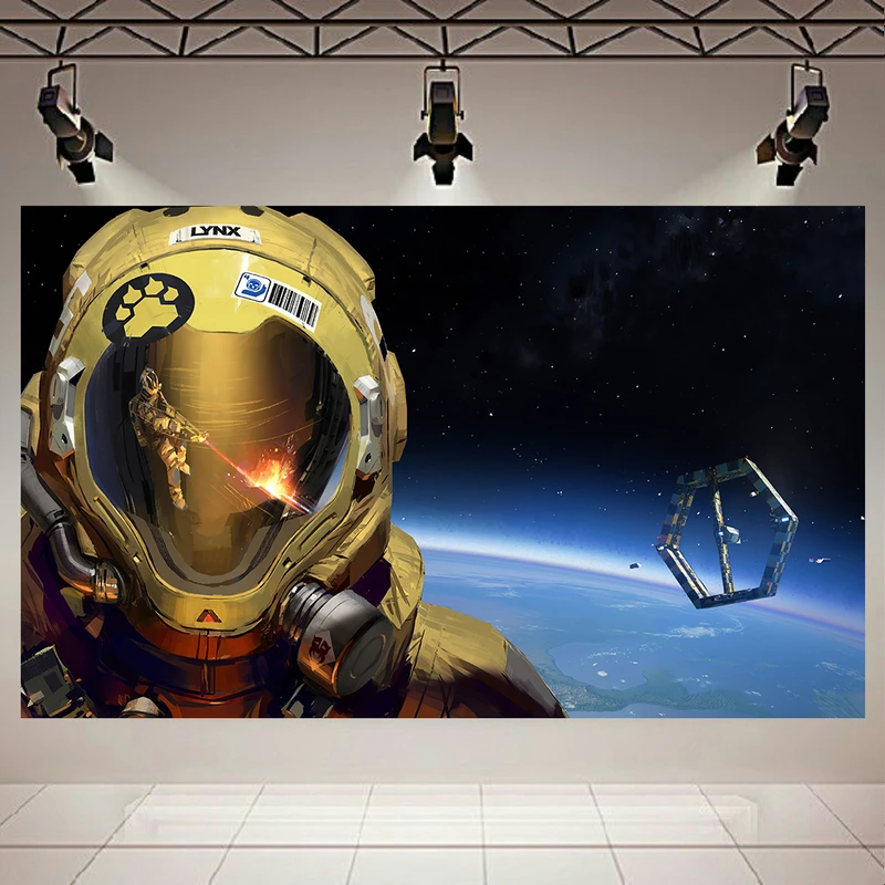 تابلو بوم طرح فضانورد مدل مهندس تعمیر ایستگاه فضایی کد AR6120