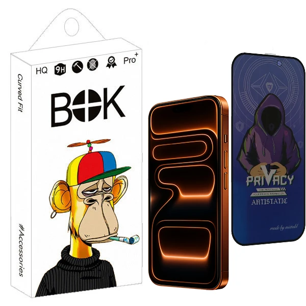 محافظ صفحه نمایش حریم شخصی بوک مدل Mietubl Fix مناسب برای گوشی موبایل اپل IPHONE 17 Pro Max