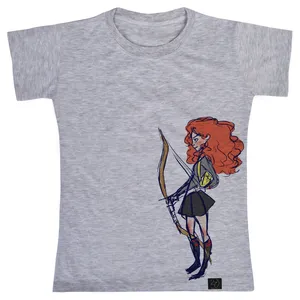 تی شرت آستین کوتاه دخترانه 27 مدل دلیر کد V187