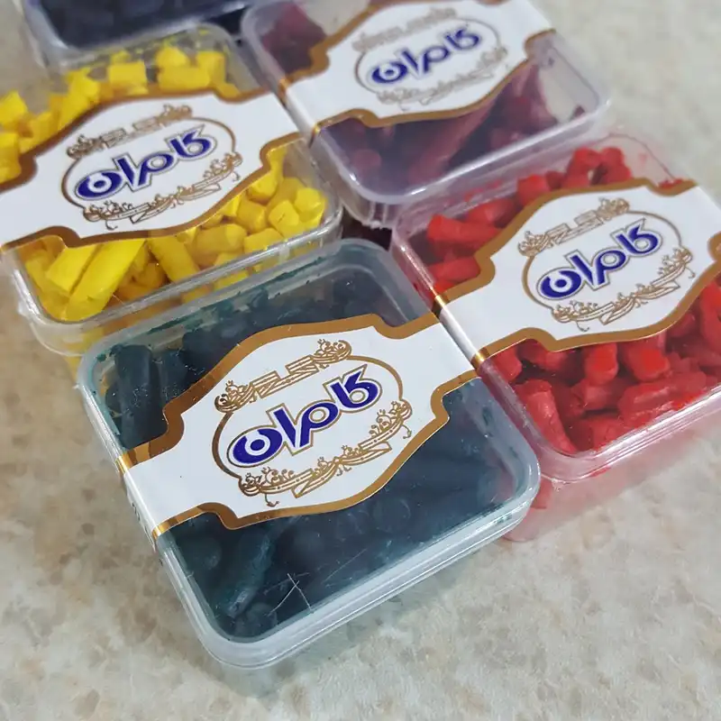 رنگ تزیین شمع کامران کد 01 بسته 5 عددی
