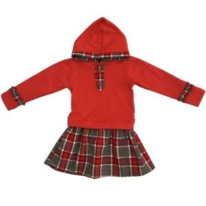 پیراهن دخترانه مدل WA622 رنگ قرمز