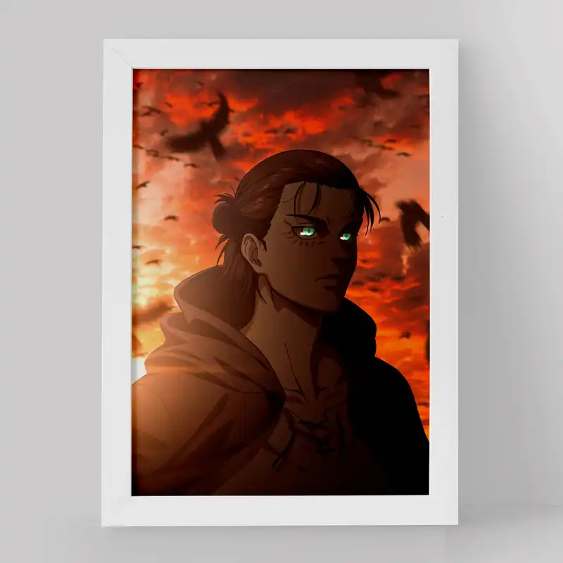 تابلو خندالو مدل ارن یگر انیمه اتک آن تایتان کد 13252