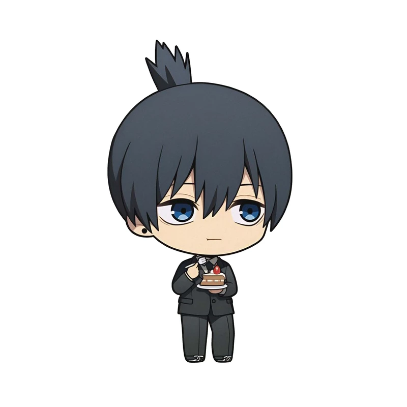 استیکر لپ تاپ و موبایل مدل انیمه طرح مرد اره ای آکی آیاکاوا Chainsaw Man Aki Hayakawa کد 3268