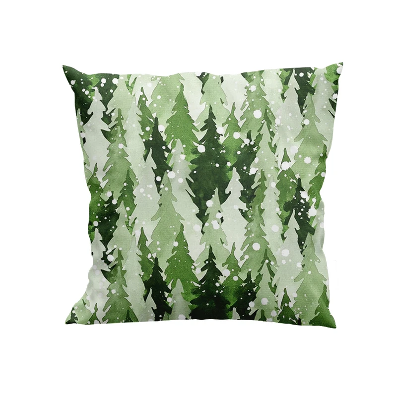 کوسن پاد آفرین مدل برف و درختان کاج کد DKK593