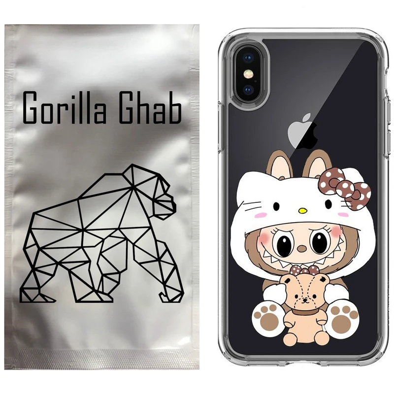 کاور گوریلا قاب مدل CLG کد 124 طرح لبوبو Labubu مناسب برای گوشی موبایل اپل iPhone X / XS