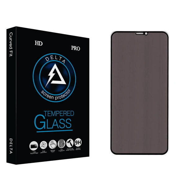 محافظ صفحه نمایش حریم شخصی دلتا مدل HD مناسب برای گوشی موبایل اپل Iphone 11 Pro Max / Iphone Xs Max