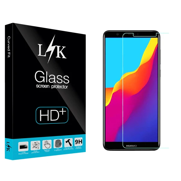 محافظ صفحه نمایش شیشه ای ال کی مدل +HD مناسب برای گوشی موبایل هوآوی Y5 Prime 2018/ Y5 Lite/آنر 7S