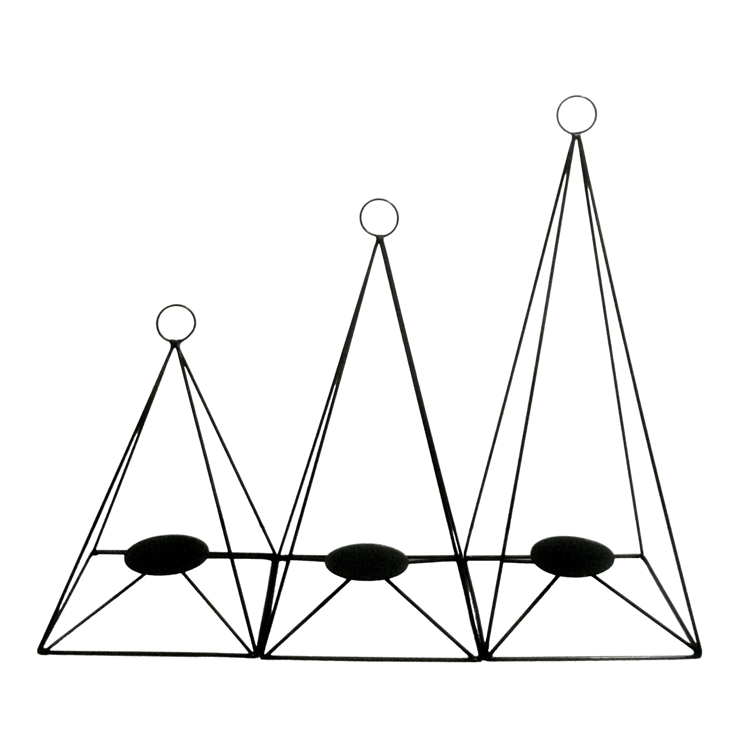 جاشمعی رامیسا مدل هرمی مجموعه 3 عددی