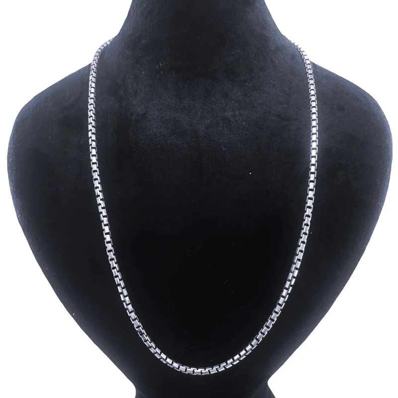 زنجیر نقره مردانه گالری ظهیرالدینی مدل ونیزی دامله VNZD-LX-60-65