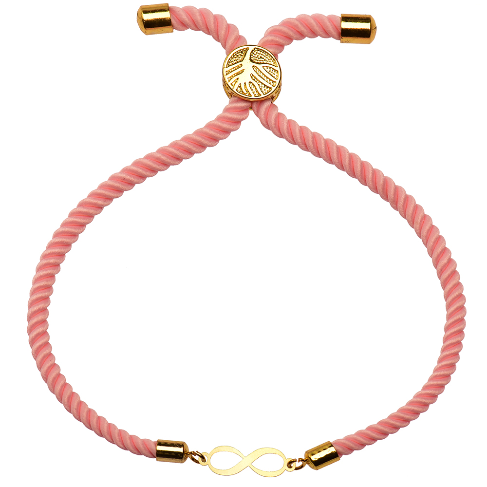 دستبند طلا 18 عیار زنانه کرابو طرح بینهایت مدل Kr1540 -  - 1
