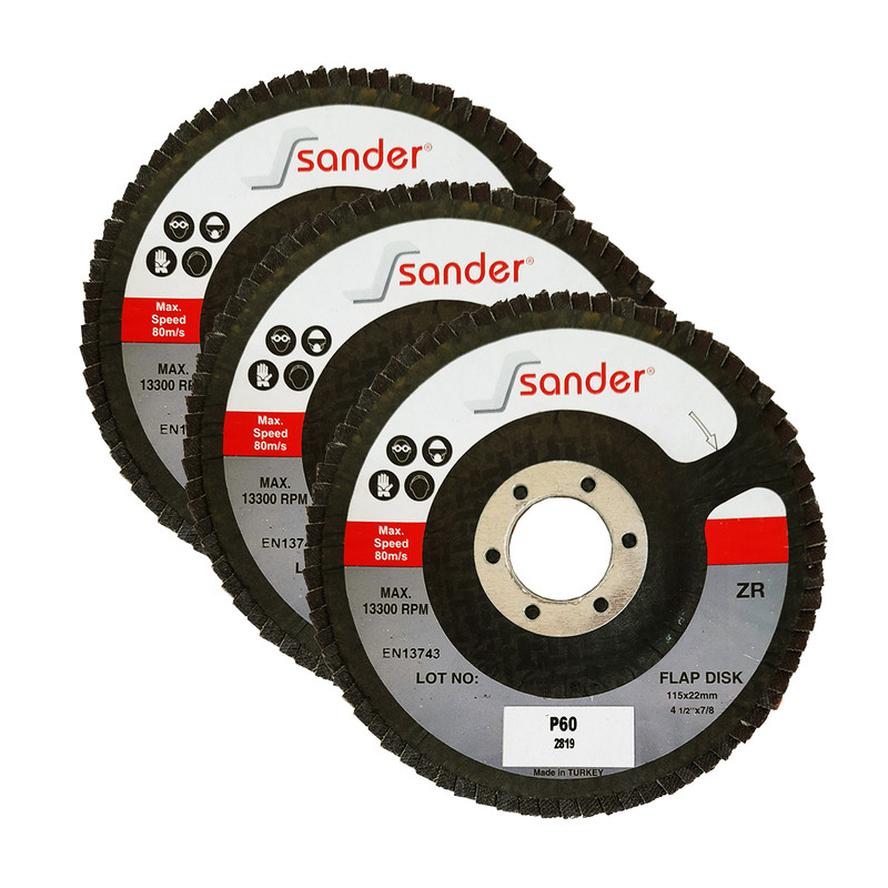 سنباده فلاپ دیسک ساندر مدل RO - 52 مجموعه سه عددی