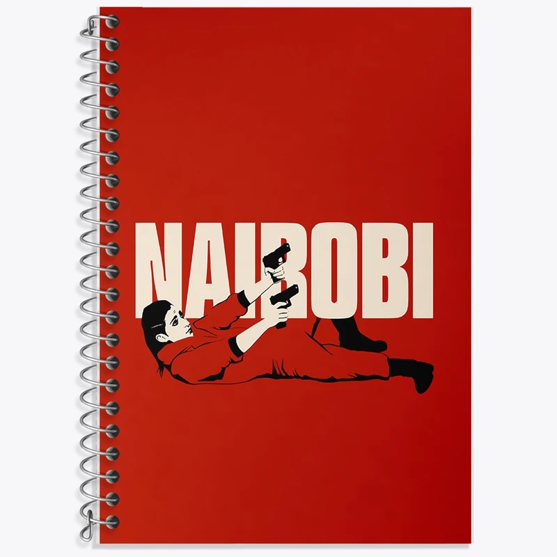 دفتر لغت 50 برگ خندالو طرح نایروبی سریال خانه ی کاغذی کد F1714