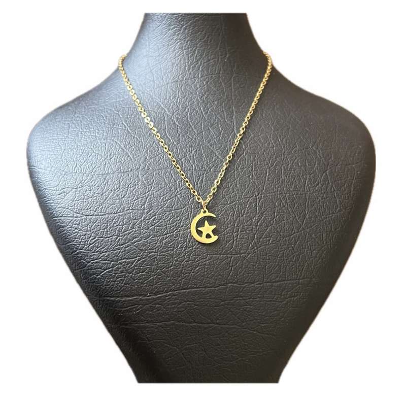 گردنبند زنانه مدل ماه و ستاره گردنبند زنانه مدل ماه و ستاره