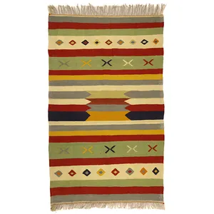 گلیم دستبافت دو ونیم متری مدل دکوراتیو کد 1410172