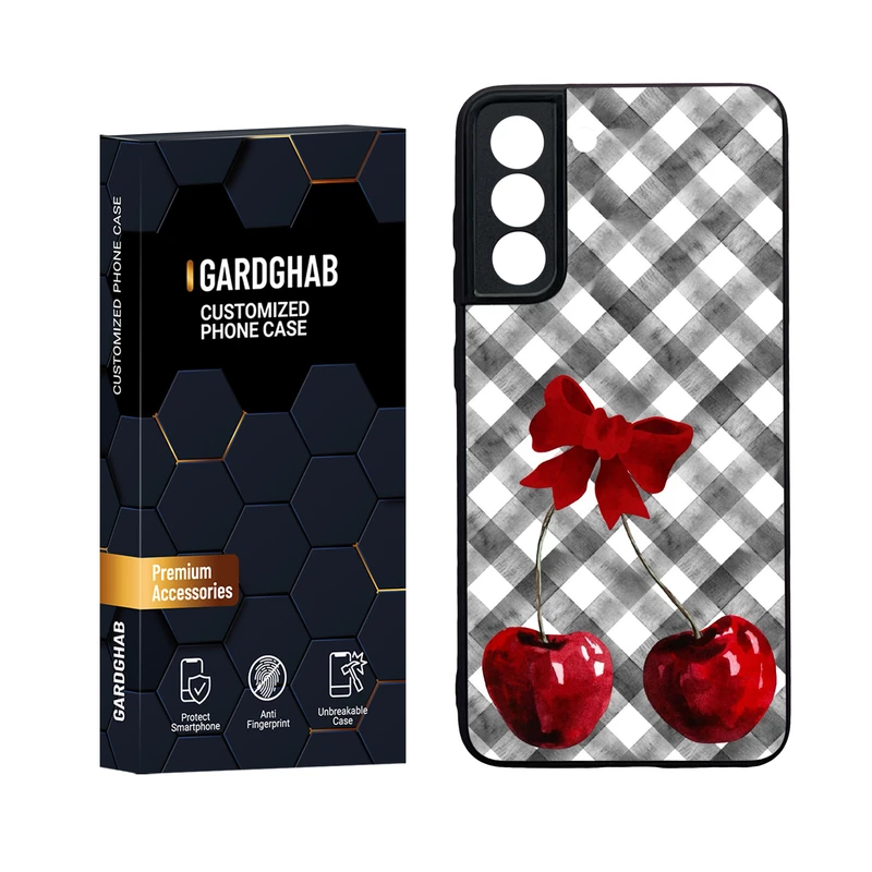 کاور گارد قاب مدل دور ژله ای پشت گلس دخترانه مناسب برای گوشی موبایل سامسونگ Galaxy S21 FE